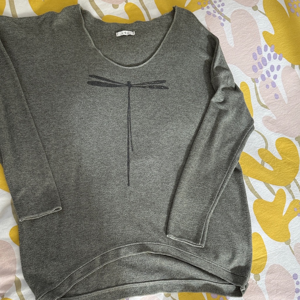 Gray Crew Neck Sweater